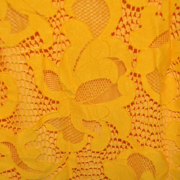 EVA MENDES x NY&CO Yellow Maria Lace Dress [F8] - Picture 4 of 7